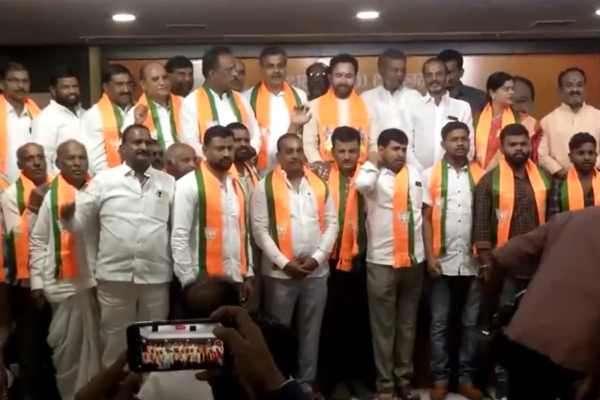 Leaders from various parties joined BJP in the presence of Union Minister and Telangana