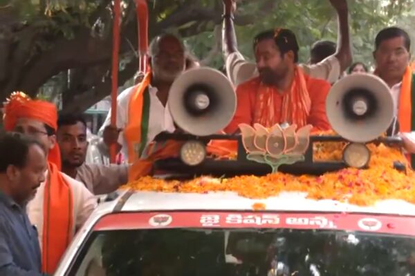Union Minister G Kishan Reddy Leads BJP’s Vijaya Sankalp Yatra in Hyderabad