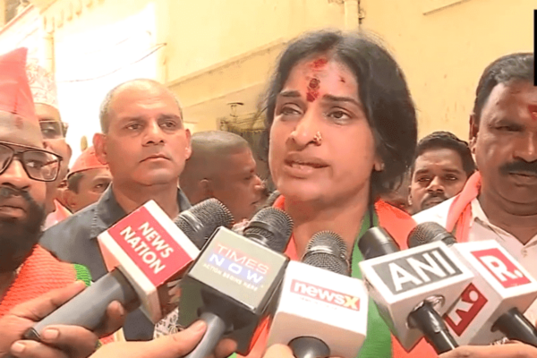 BJP Candidate Madhavi Latha Challenges AIMIM Chief Asaduddin Owaisi on CAA in Hyderabad