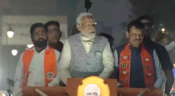 A Day of Unity: PM Modi’s Roadshow in Ghatkopar